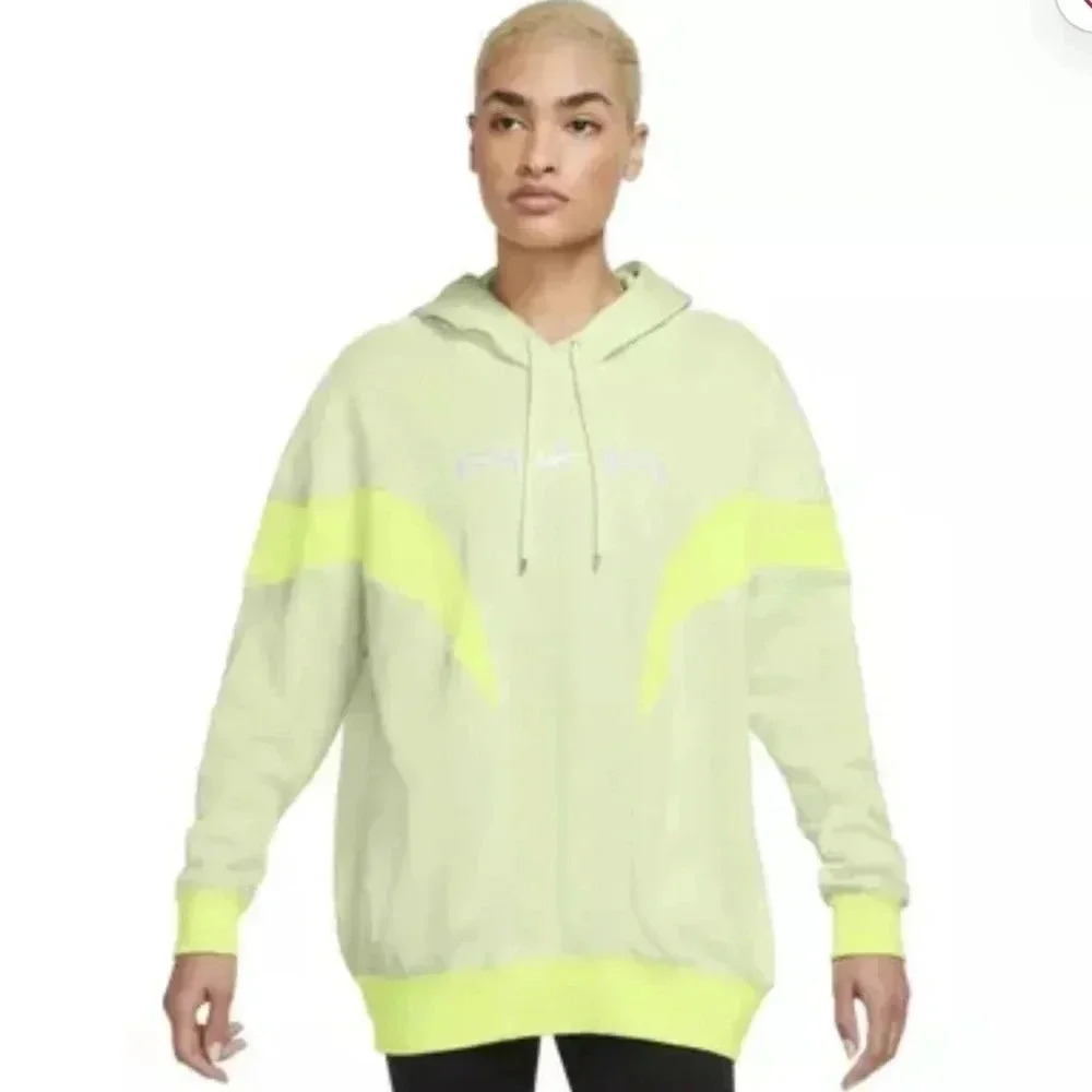 Nike Women's Air Fleece "Lime" Pullover Hoodie